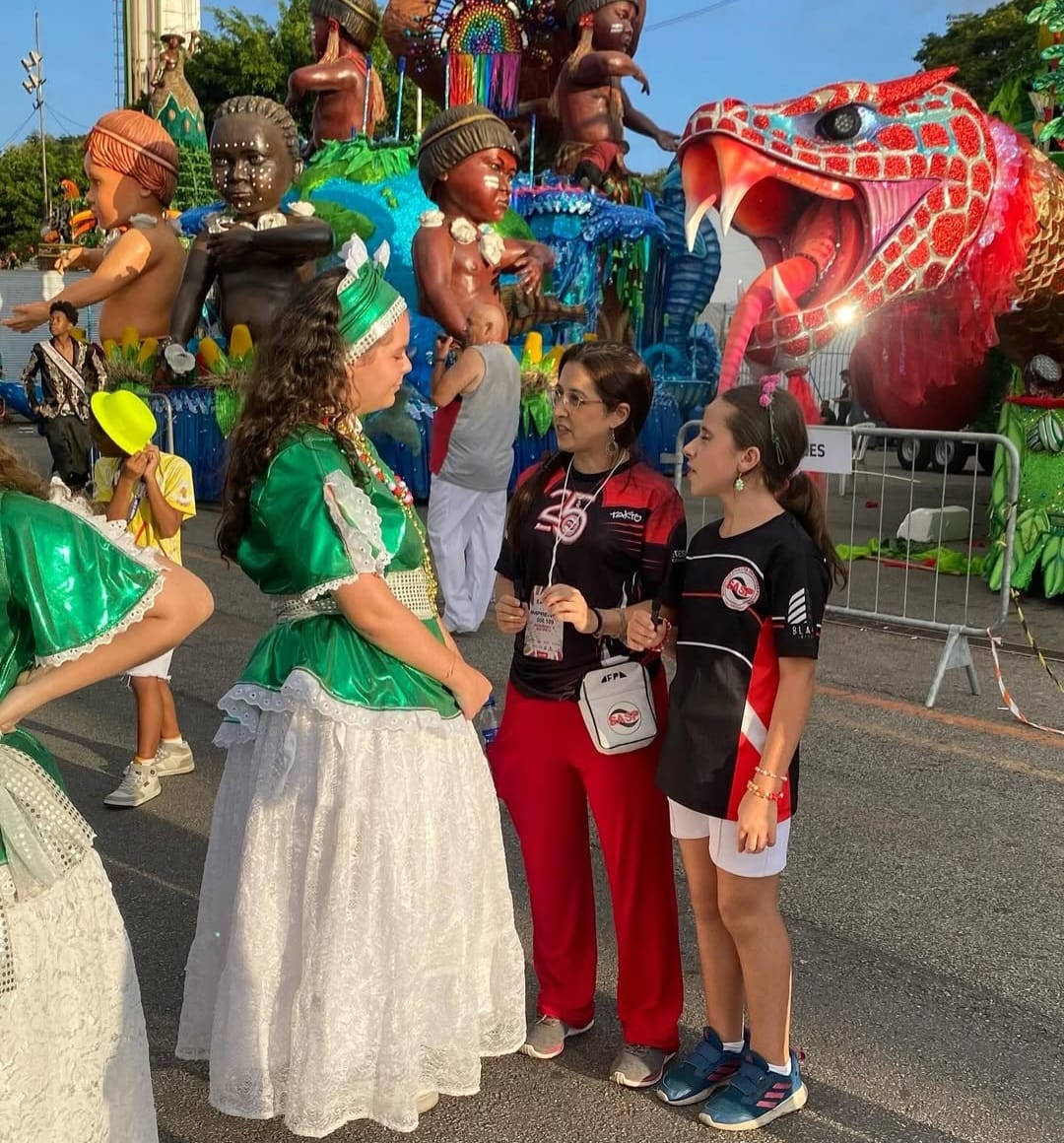 Madu Nandes e Dani Brito durante a Centralzinha da Folia