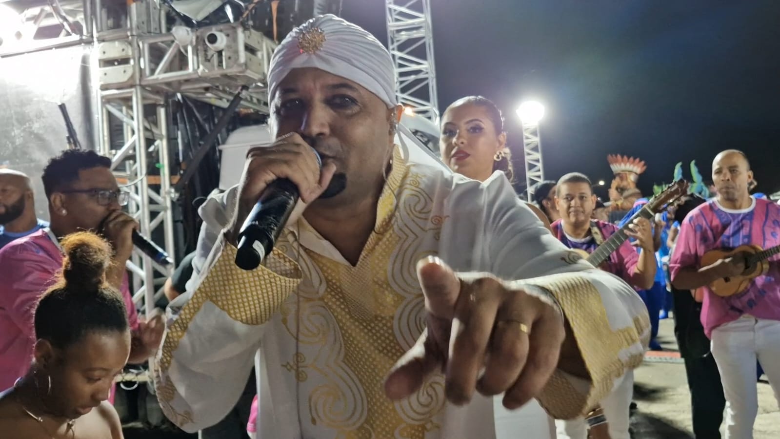 Viny Machado da Copacabana durante a Largada da Escola, em Porto Alegre