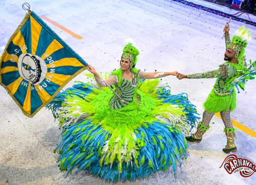 #paratodosverem Casal de Mestre Sala e Porta Bandeira do Uirapuru da Mooca | Foto: UESP