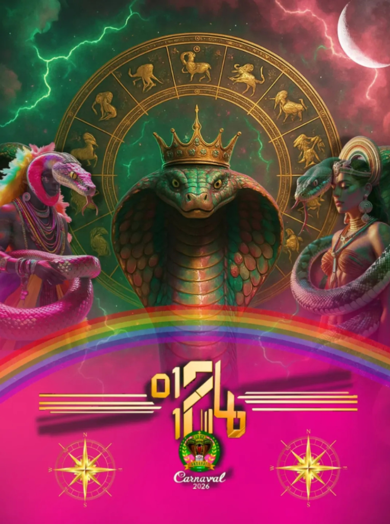 Logomarca do enredo da Andarai - Carnaval de Vitória 2026