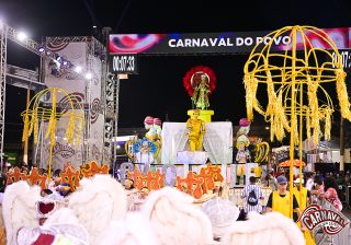 Alegoria do Cacique do Parque no desfile oficial em 2025. Foto de Daniel Amorim | UESP