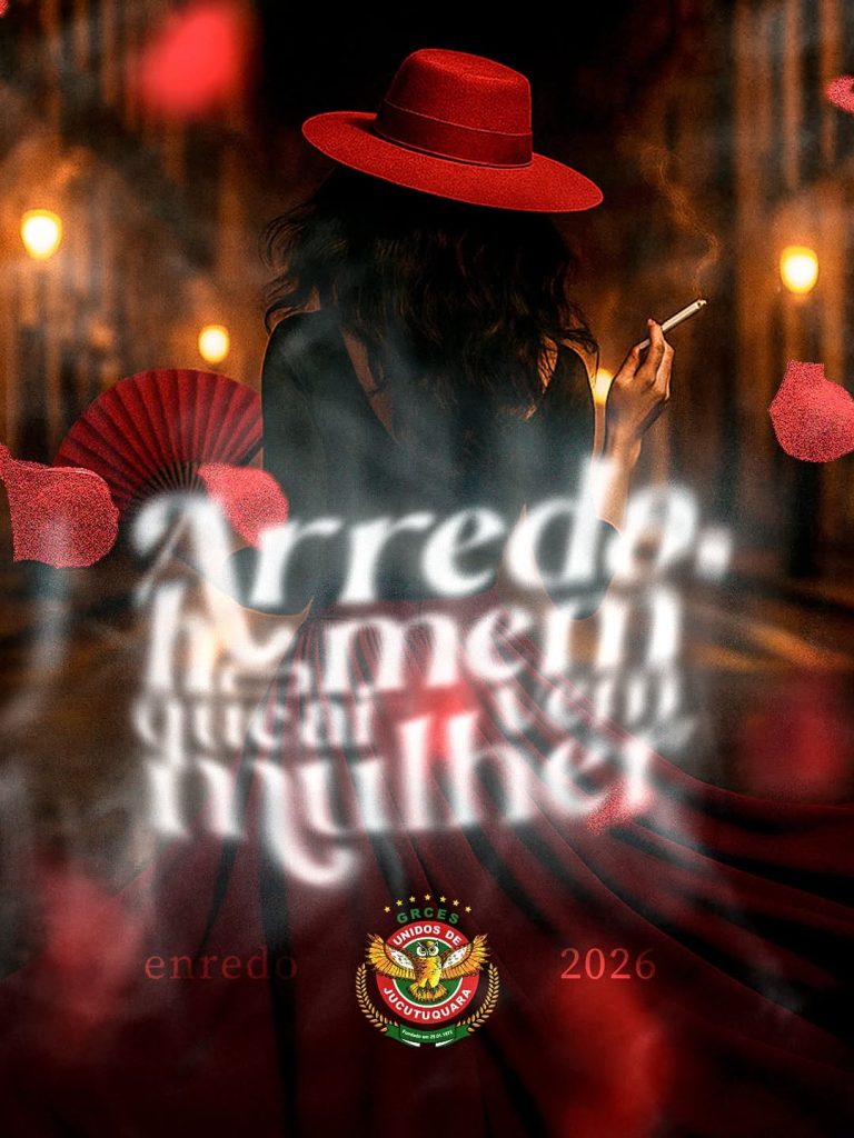 Logomarca do enredo da Unidos de Jucutuquara - Carnaval de Vitória 2026