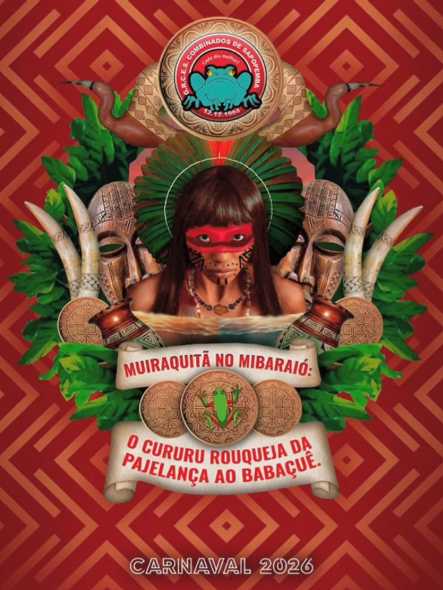 Logomarca do enredo 2026 da Combinados do Sapopemba. A escola está no grupo Especial de Bairros UESP