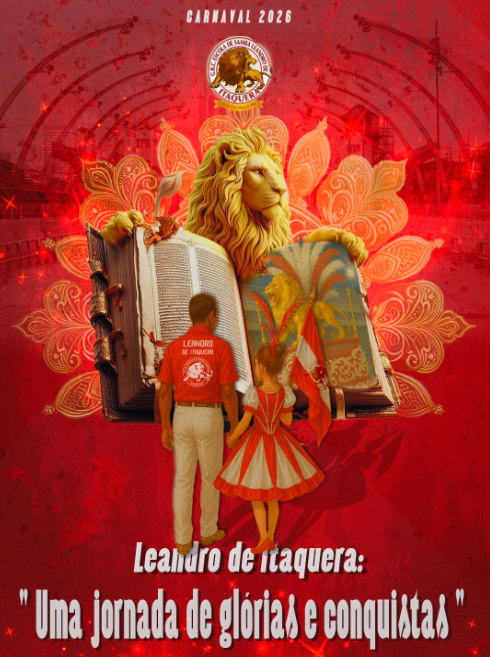 Logomarca do enredo 2026 da Leandro de Itaquera