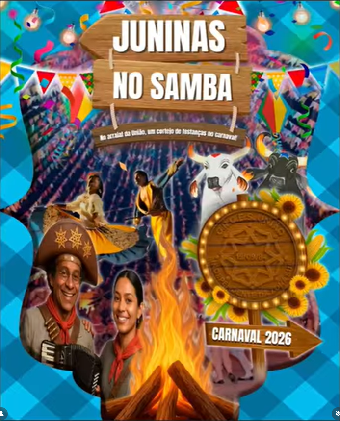 Logomarca do enredo da União Independente da Zona Sul 2026