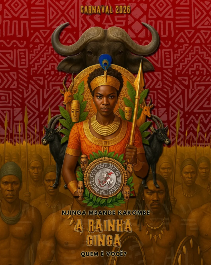 Logomarca do enredo 2026 da Acadêmicos de São Jorge