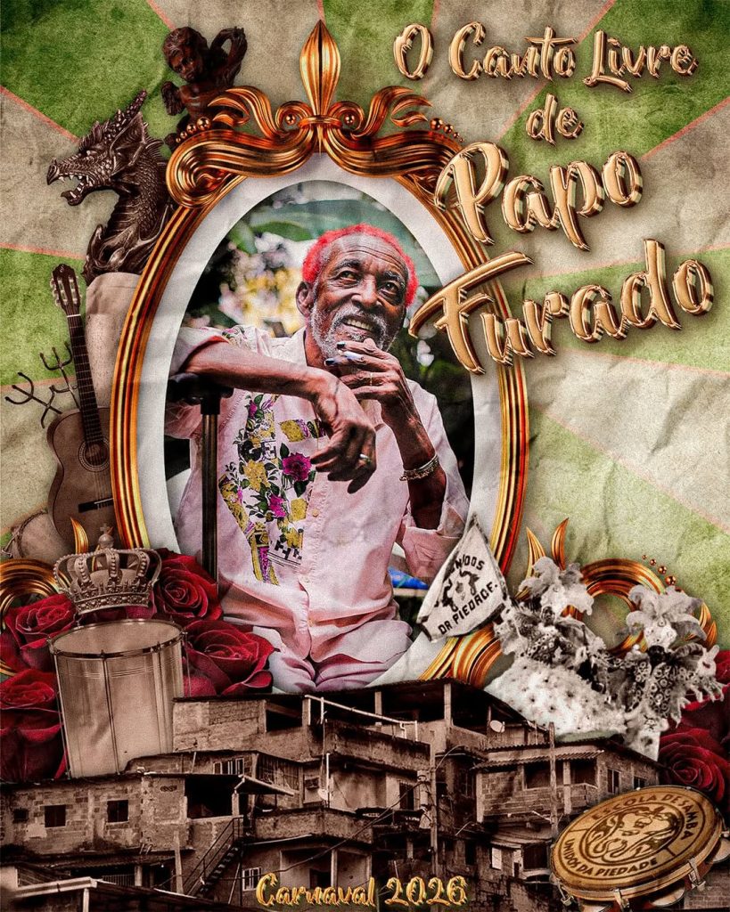 Logomarca do enredo da Unidos da Piedade - Carnaval de Vitória 2026