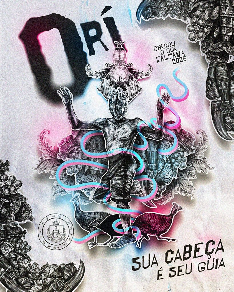 Logomarca do enredo da Chegou o Que Faltava - Carnaval de Vitória 2026