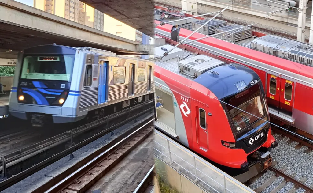 Metrô e CPTM funcionam 24 horas no Pré Carnaval -------------- Montagem com imagens do Metrô e CPTM (Foto: Thiago Silva)