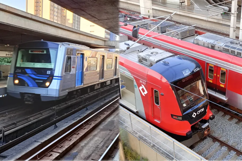 Metrô e CPTM funcionam 24 horas no Pré Carnaval -------------- Montagem com imagens do Metrô e CPTM (Foto: Thiago Silva)